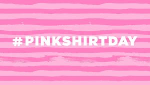 photo via @pinkshirtday twitter #PinkShirtDay